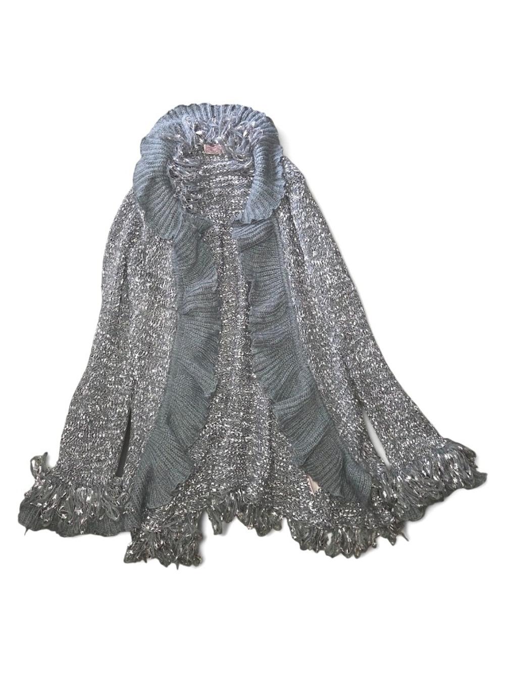 ●Pura Vida● Womens Acrylic Fringe Cardigan - Large
